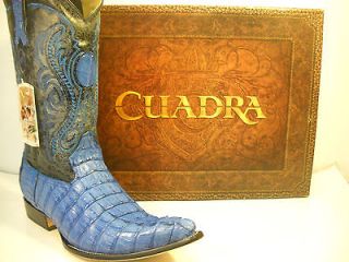 mens CUADRA AUTHENTIC cocodrile western cowboy BOOTS MADE IN MEXICO
