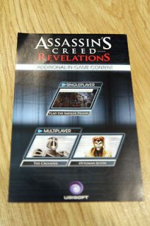 Assassins Creed: Revelations DLC Download Content Code Only Xbox 360