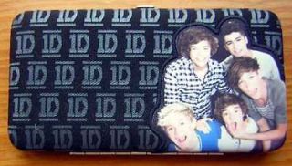 1D One Direction Black Snap Hinge Wallet Niall Liam Louis Harry Zayn
