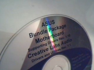 CD ASUS Bundle Package Motherboard Creative Labs Audio Utilities