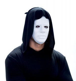 PHANTOM WHITE mask PVC HALLOWEEN Costume Mask blank white face mask
