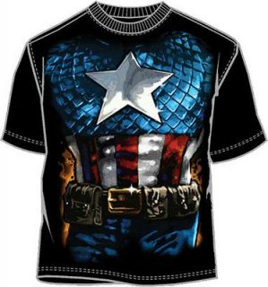 Avengers Captain America Costume Marvel Comics New Licensed Adult T