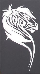 Tribal Horse Profile Vinyl Decal w/ 