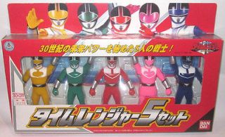 Bandai Power Rangers Time Force Vinyl Action Figure Team Set Boxed