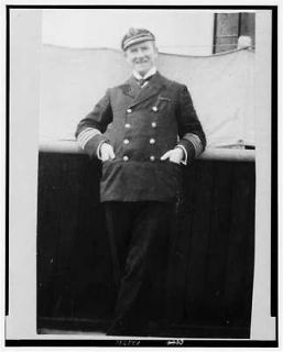 Henry Rostron,1869 1940,Captain of the CARPATHIA,Cunard Line,smiling