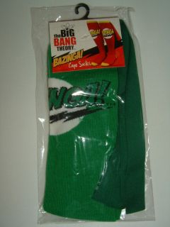 The Big Bang Theory Tv Show Green Bazinga Costume Cape Knee High Socks