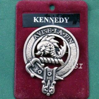 Kennedy Scottish Clan Crest Badge Pin Ships free in US
