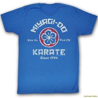 Licensed Karate Kid Wax On Wax Off Since 1984 Adult Shirt S XXL