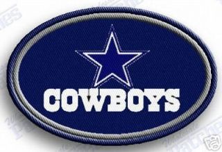 dallas cowboys iron on embroidery patch 2.4 x1.6