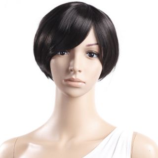 Newly listed New Womens Short Straight Middle Parting Hair Wig Anime
