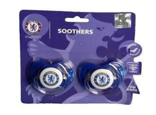 Chelsea Football Soothers Dummies Orthodontic