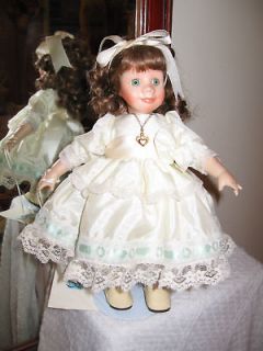 AUGUST* BIRTHDAY DOLL Holly Hunt JEWEL DOLL w/NECKLACE All PORCELAIN