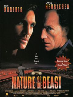 ERIC ROBERTS & LANCE HENRIKSEN 1 page clipping   Nature Of The Beast