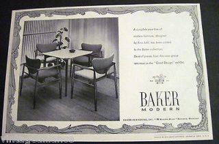 50s modern design by Finn Juhl for Baker Furniture Holland MI 1952