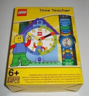 NIB LEGO Time Teacher Blue Watch and Construction Clock Set   9005008