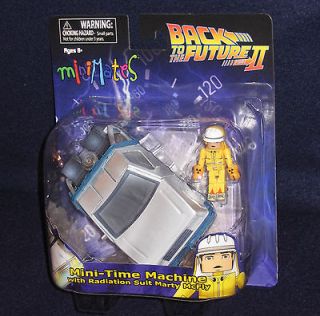 Back to the Future TIME MACHINE w/ RADIATION SUIT MART MCFLY Figure
