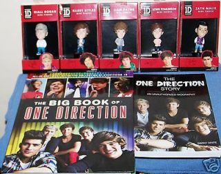 ONE DIRECTION 1D MINI FIGURE SET DOLLS THE BIG BOOK & STORY OF ONE