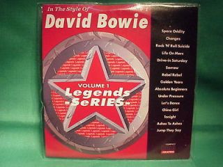 David Bowie~~Legends Karaoke~01~~Re bel Rebel~~~Rock n Roll Suicide