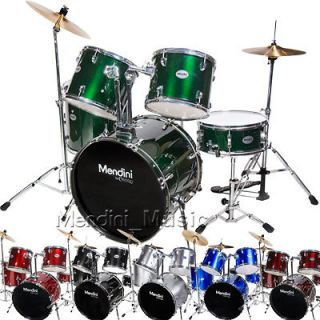 Newly listed NEW 5 PIECE FULL SIZE ADULT DRUM KIT SET ~BLACK BLUE RED