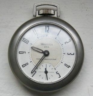 Vintage Westclox Dax Shock Resistant Mens Pocket Watch