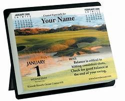 2013 Golf Calendar Daily Golf Hints Page a Day Desk,daily date,easel