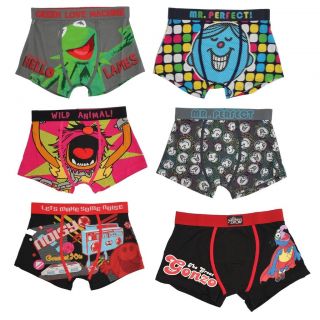 Mens Cotton Rich Novelty Cartoon Character with Elastic Waist Band