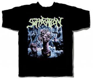 SUFFOCATION BR EEDING THE SPAWN T SHIRT  LARGE death