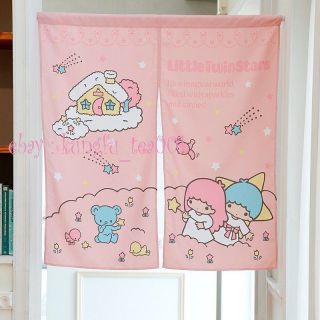 Sanrio Little Twin Stars Kiki & Lala Door / Window Curtain Drape