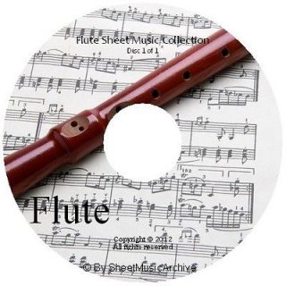 Flute Sheet Music Collection DVD PDF Mozart Bach Debussy & More