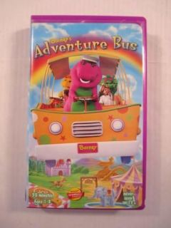 Barney The Purple Dinosaur Barneys Adventure Bus Childrens VHS Tape