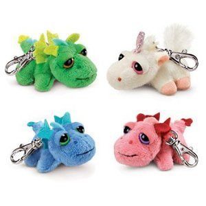 RUSS Peepers Plush Backpack Clips / Key Chains   FANTASY DRAGONS