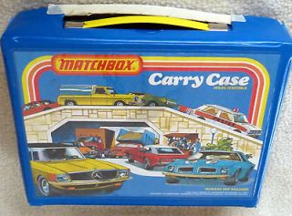Lesney Matchbox Carrying Case and 4 Plastic Trays and 48 cars RARE