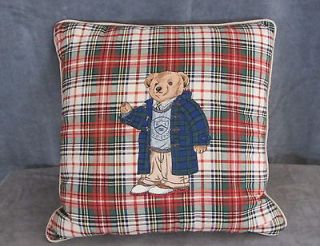 Polo Bear Ralph Lauren throw pillow sweater vintage feather bed teddy