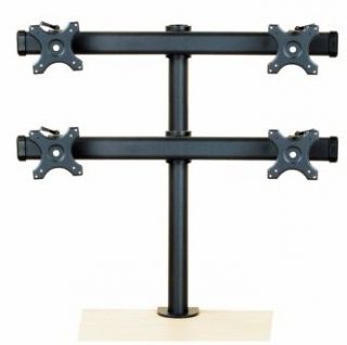 Quad Arched Monitor Stand holds up to 4 27 inch Monitors Heavy Duty