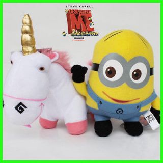 Despicable Me Minions Dave and Unicorn 2X Plush Toy Stuffed Animal