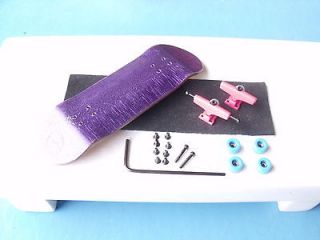 wooden fingerboard compatible with all tech decks toy PurplepinkLBlu e