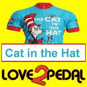 CAT IN THE HAT Dr. Seuss Cycling Jersey XL bicycle New