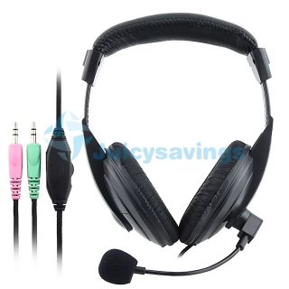 Audio Output Black Overhead Headset With Mic For Computer DVD Player