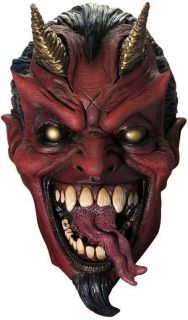 Mask Devil Satan Lucifer Demon Scary Halloween Adult Costume Accessory