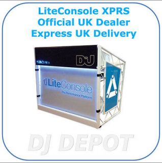 XPRS MOBILE DJ BOOTH FOLDABLE CLUB TRUSSING STAND LITE CONSOLE   NEW