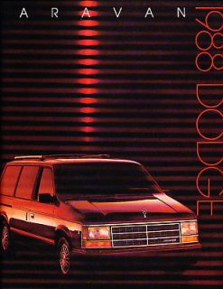 1988 Dodge Caravan Grand Deluxe Sales Brochure Book