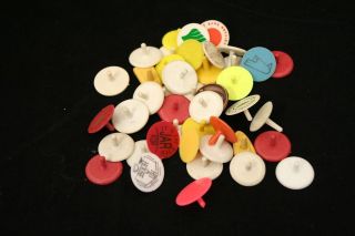 VTG Lot of Plastic Golf Ball Markers Budweiser Coors Purina