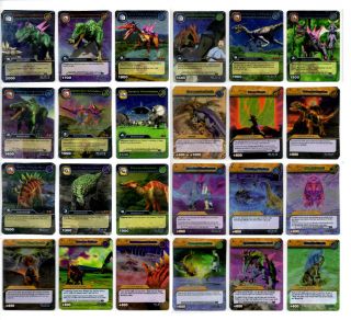 Dinosaur King TCG Series 6: Time warp Adventures Silver Rare Cards