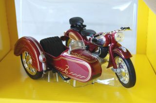 ZUNDAPP & SIDECAR 1/18th DIECAST MODEL MOTORCYCLE RED
