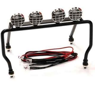 scale pickup rc4wd Gmade 1/10 scale rollbar rack with 4 lamps, w LEDS