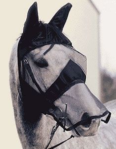 QUIET RIDE FLY MASK ♦ LONG NOSE & EARS ♦ ALL SIZES ♦ HORSE TACK