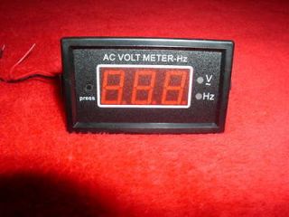 Gas or Diesel Generator Voltage and Frequency Meter