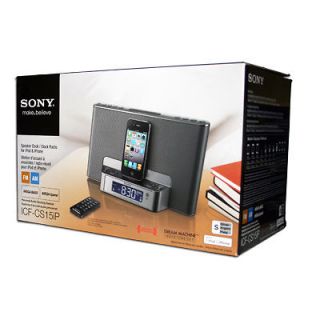Sony Alarm Clock iPod/iPhone Docking Station Mega Bass Speaker System