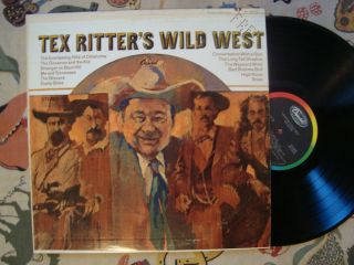 Tex Ritter LP Tex Ritters Wild West 1968 Promo VG+