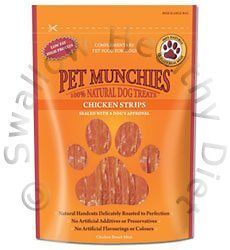 Pet Munchies Natural Dog Treats 100g Healthy 100% Meat Jerky Low Fat